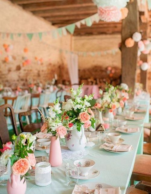 déco table mariage pastel