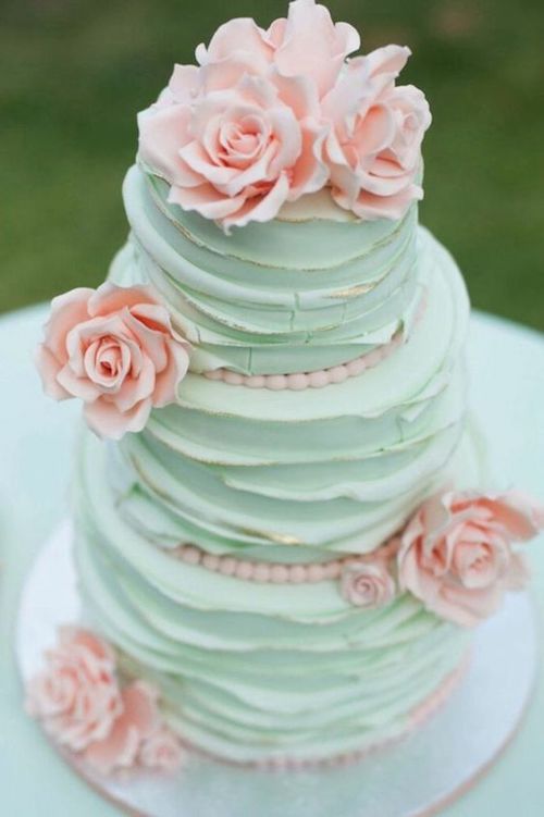 gâteau mariage pastel 