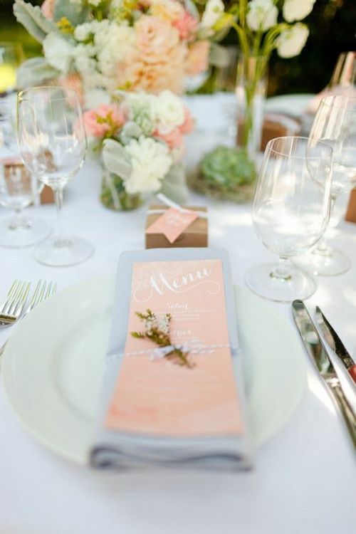 déco table mariage pastel, papeterie mariage pastel