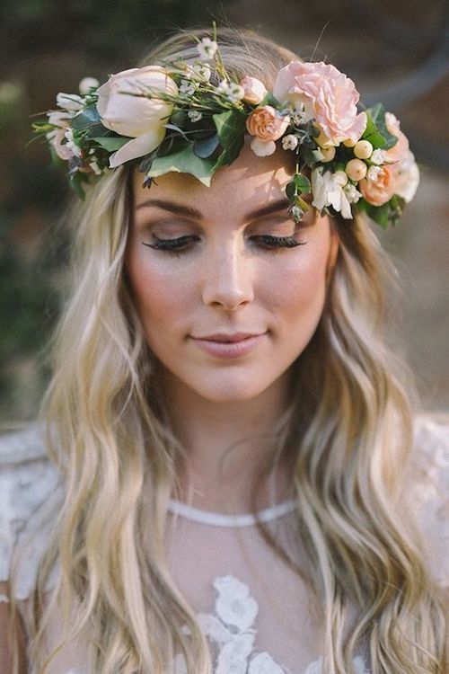 Couronne De Fleurs Cheveux Longs