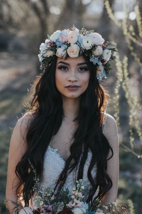 couronne de fleurs mariage