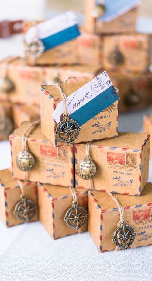 décoration mariage sur le thème du voyage