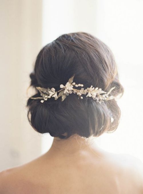 cheveux courts coiffure mariage Pinterest