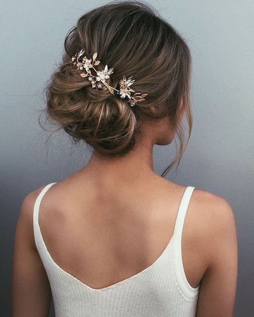 chignon coiffure mariage Pinterest