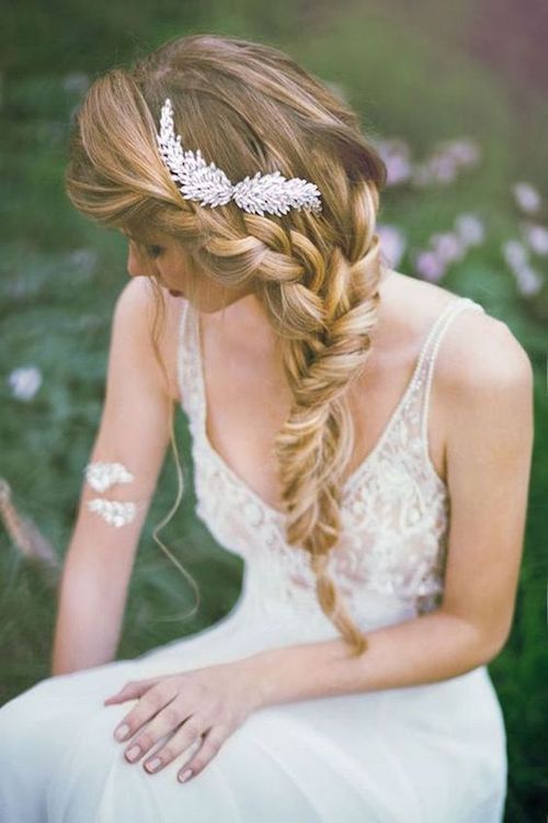 tresse coiffure mariage Pinterest