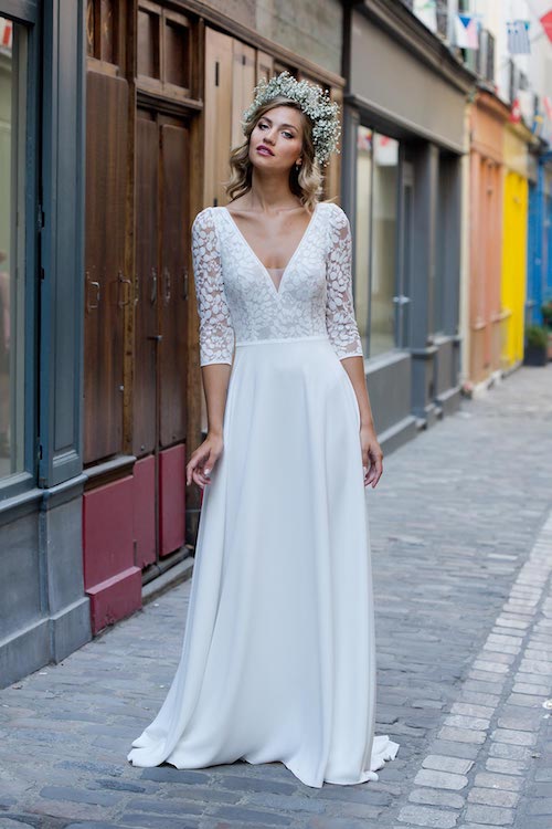 robe de mariée morphologie en A