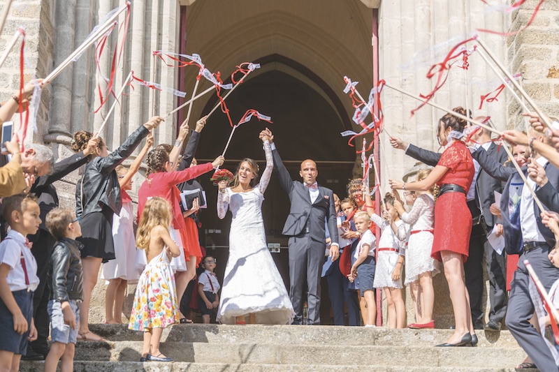 sortie église mariage, vrai mariage