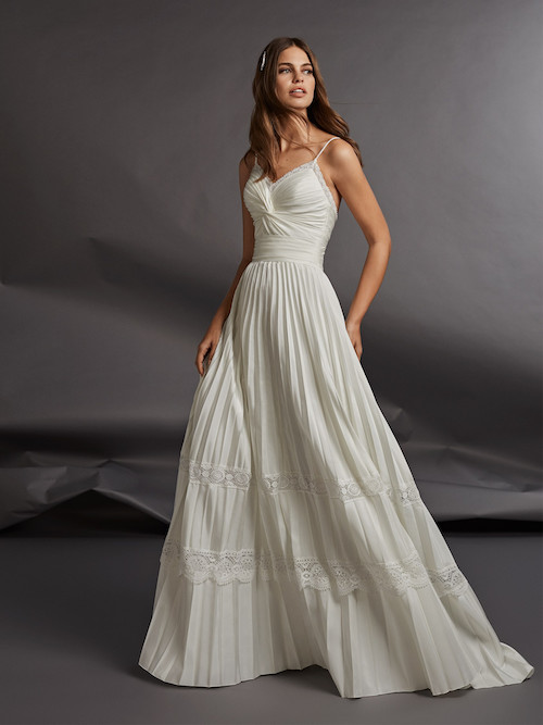 robe de mariée en taffetas