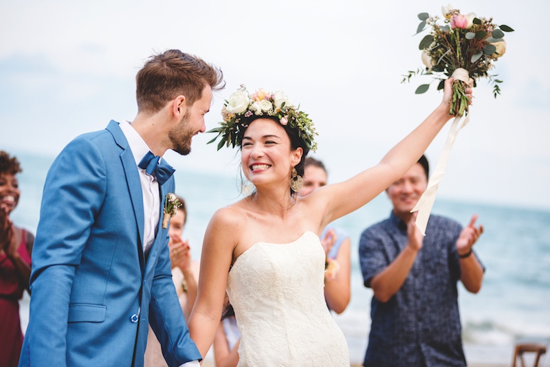 lancer du bouquet de la mariée, tradition mariage