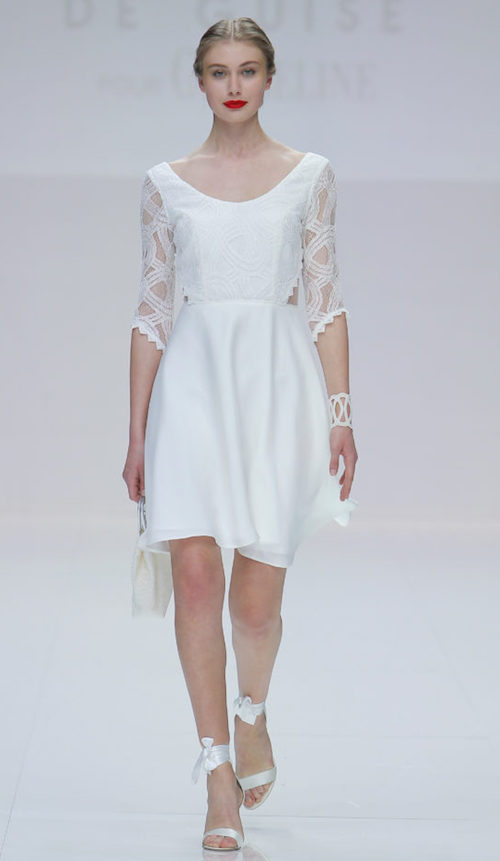 Mariage élégant Robe De Mariee Champetre Courte