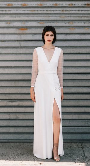 robe de mariée manches longues 2019