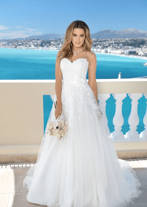 Mariage élégant Strass Robe De Mariee Bustier Princesse