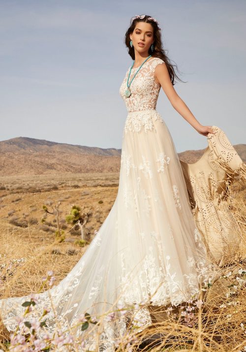 Collections 2020 les plus belles robes de mariée bohème en dentelle