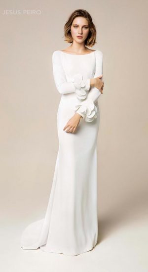robe de mariée manches longues, hiver, jésus peiro