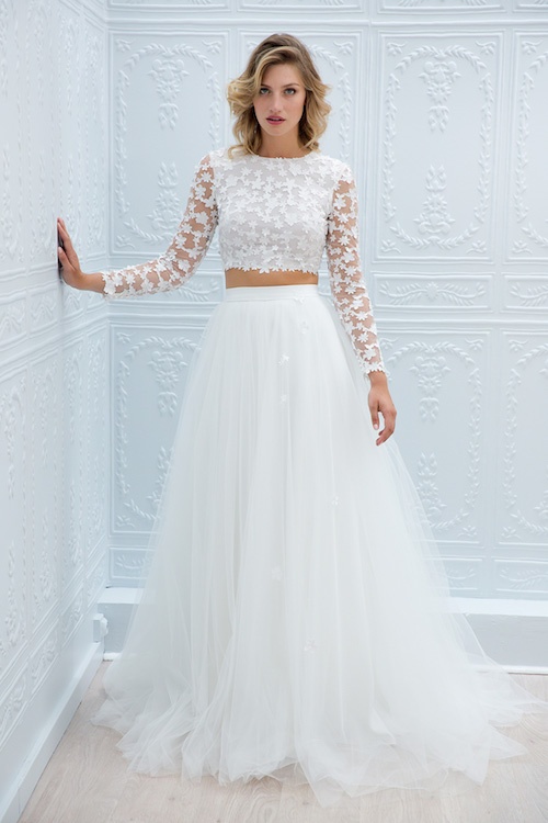Les plus belles robes de mariée deux pièces pour un mariage en 2019