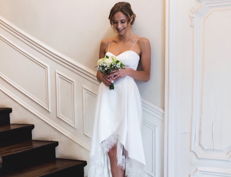 Une robe de mariée asymétrique pour être originale le jour de votre mariage