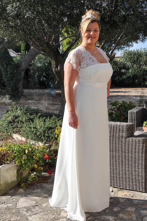 robe de mariee pour femme ronde
