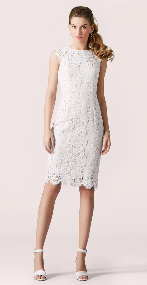 robe de mariée courte en dentelle 2019, mariage civil 2019