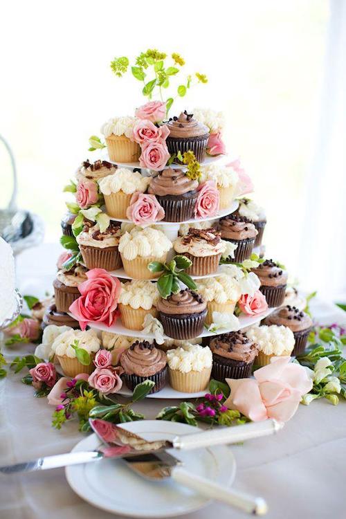 pièce montée cupcakes mariage