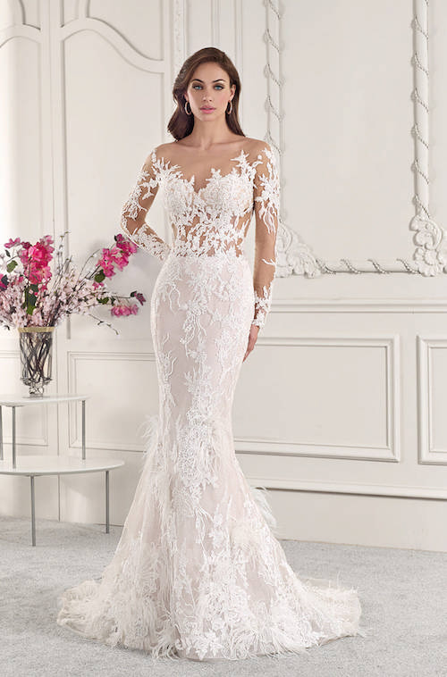 robe de mariée effet tatouage, tendance 2019