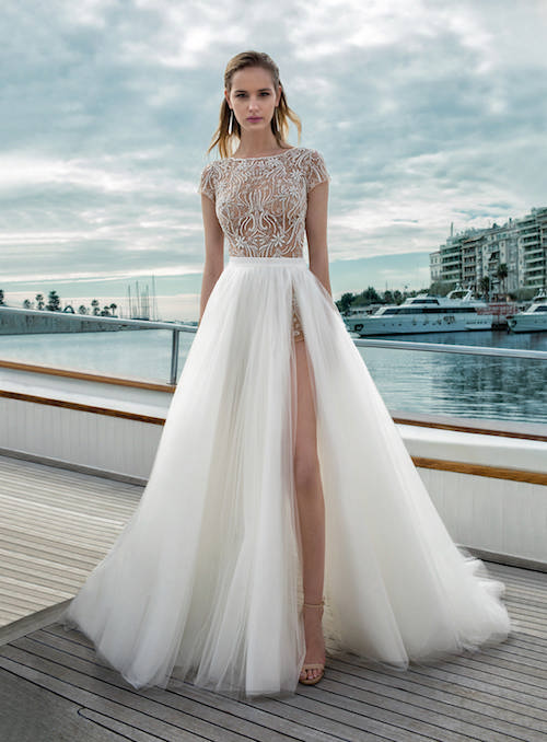 robe de mariée effet tatouage, tendance 2019