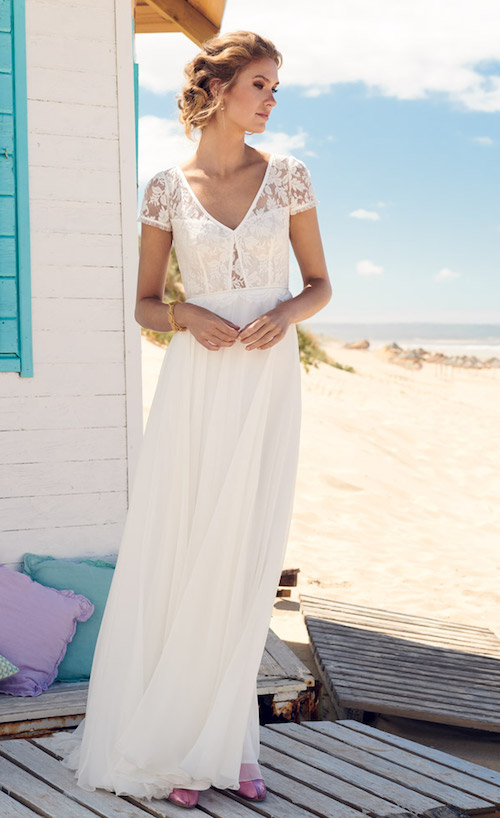 robe de mariée champêtre 2019, tendance mariage