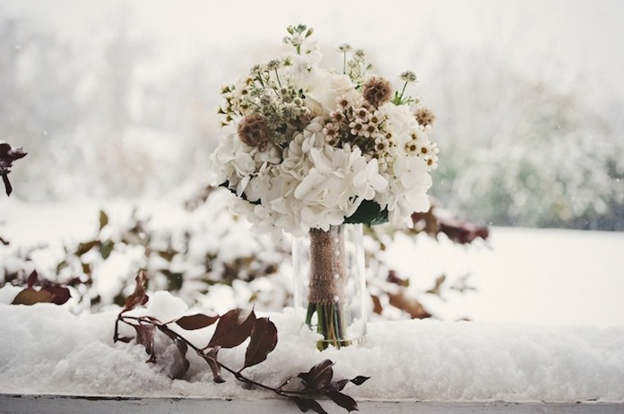 décoration mariage hiver