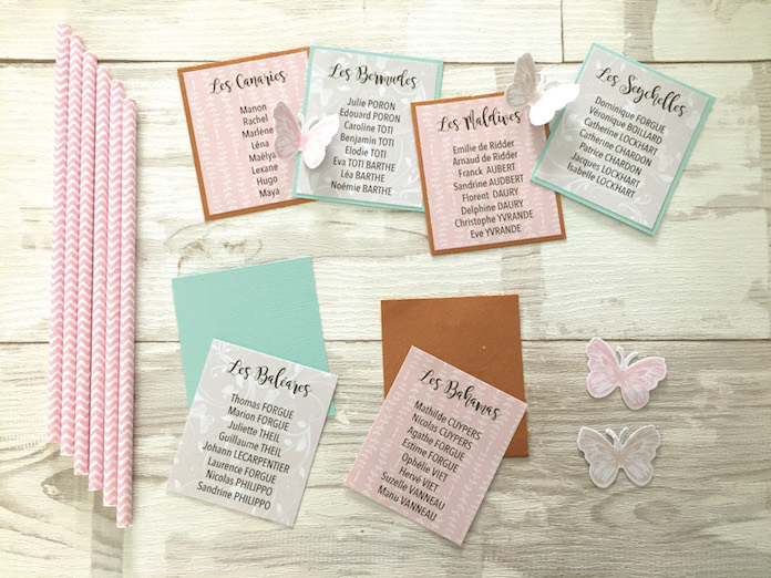 DIY plan de tables mariage