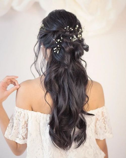 coiffure mariage cheveux longs