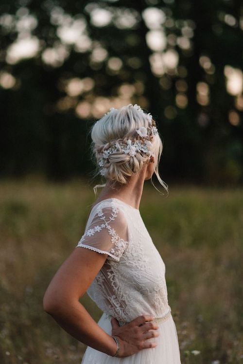 idées coiffure mariage bohème