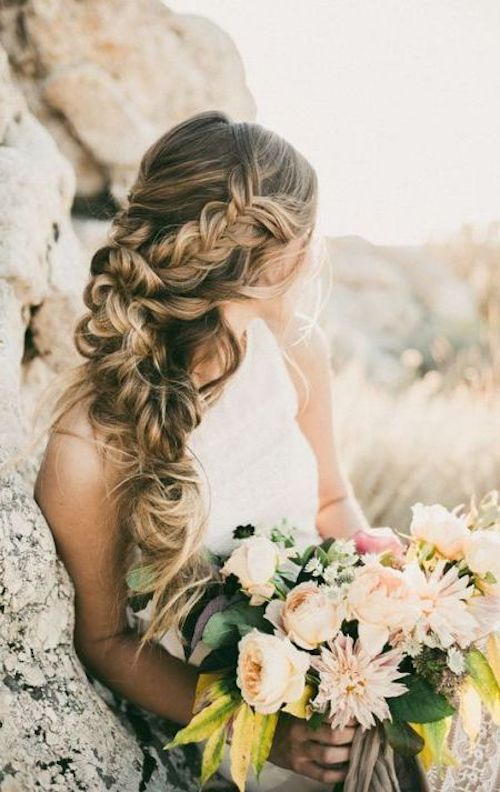 coiffure mariage cheveux longs