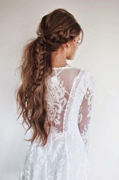 idées coiffure mariage bohème