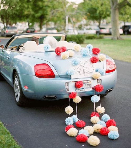 comment décorer la voiture des mariés ?
