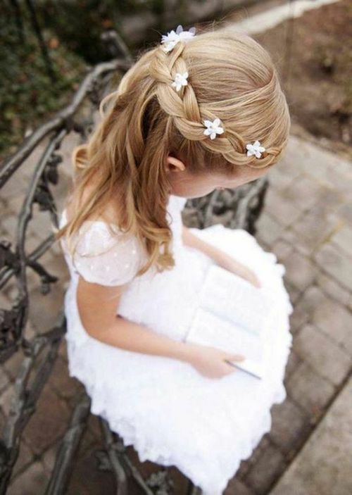 Coiffure Mariage Petite Fille Cheveux Long Coiffures de mariage pour petite fille : les 25 plus belles idées