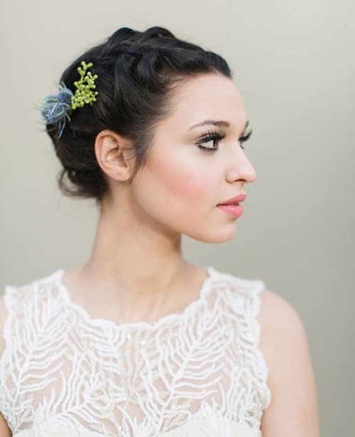 coiffure mariage sur cheveux courts