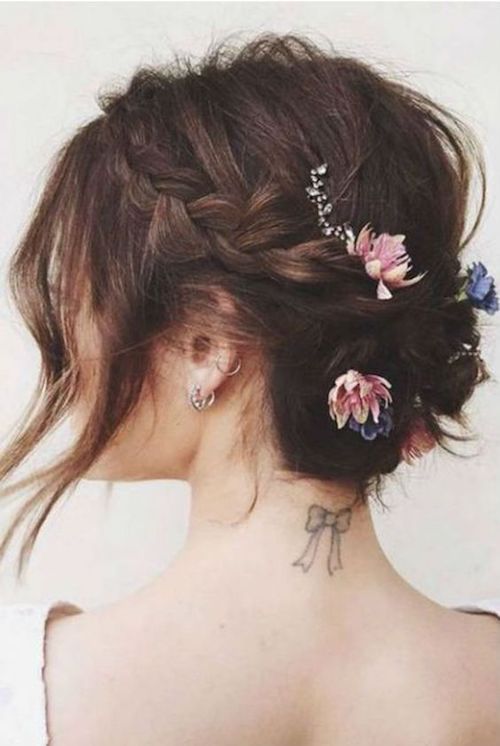 coiffure mariage sur cheveux courts