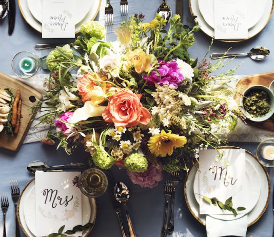 décoration table de mariage