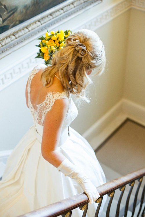 coiffure mariage cheveux mi-long