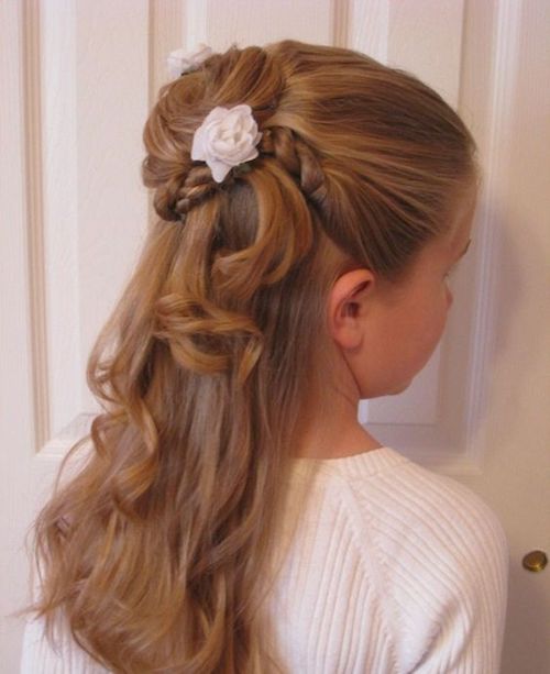 idées coiffure mariage petite fille