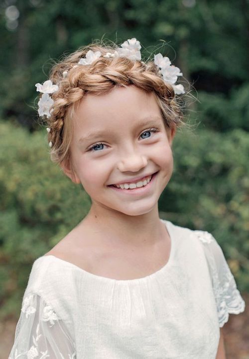 idées coiffure mariage petite fille