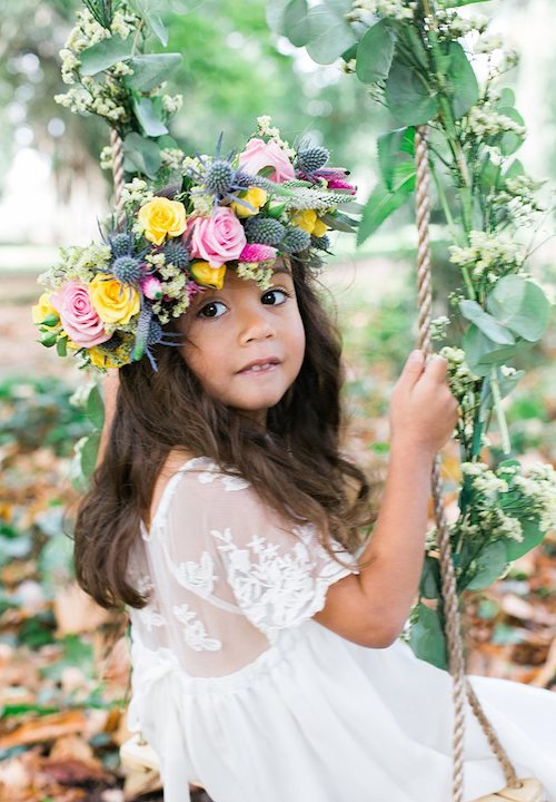 idées coiffure mariage petite fille