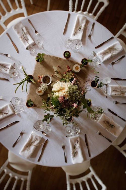 décoration table de mariage