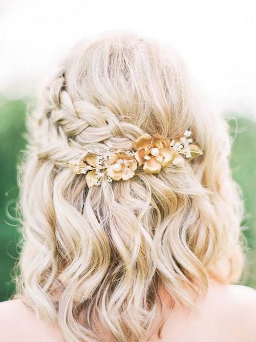 coiffure mariage cheveux mi-long