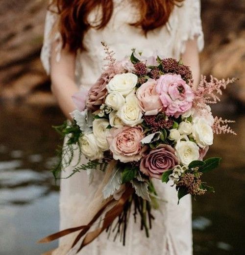 bouquet de mariage vintage