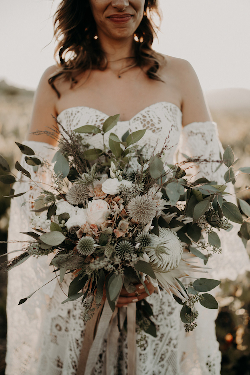 bouquet de mariée bohème