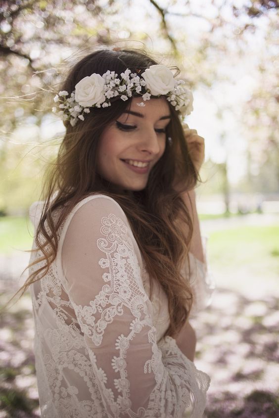 couronne de fleurs tendance mariage 2019