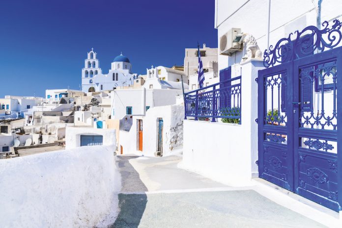 lune de miel à Santorin