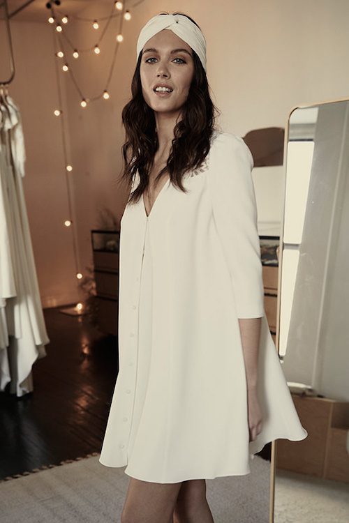 robe de mariée courte et simple