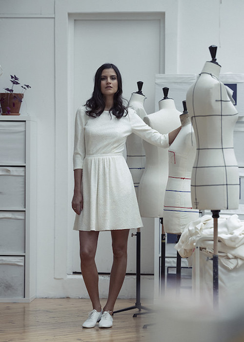 robe de mariée courte et simple