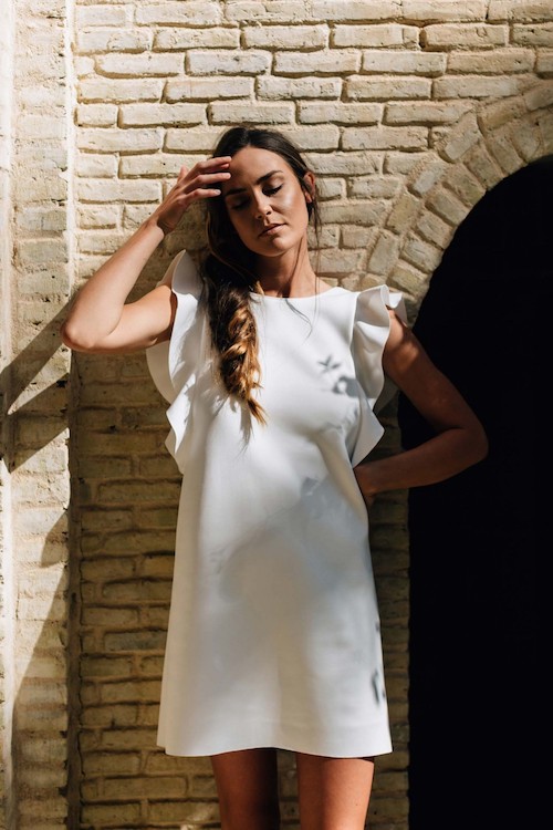 robe de mariée courte et simple